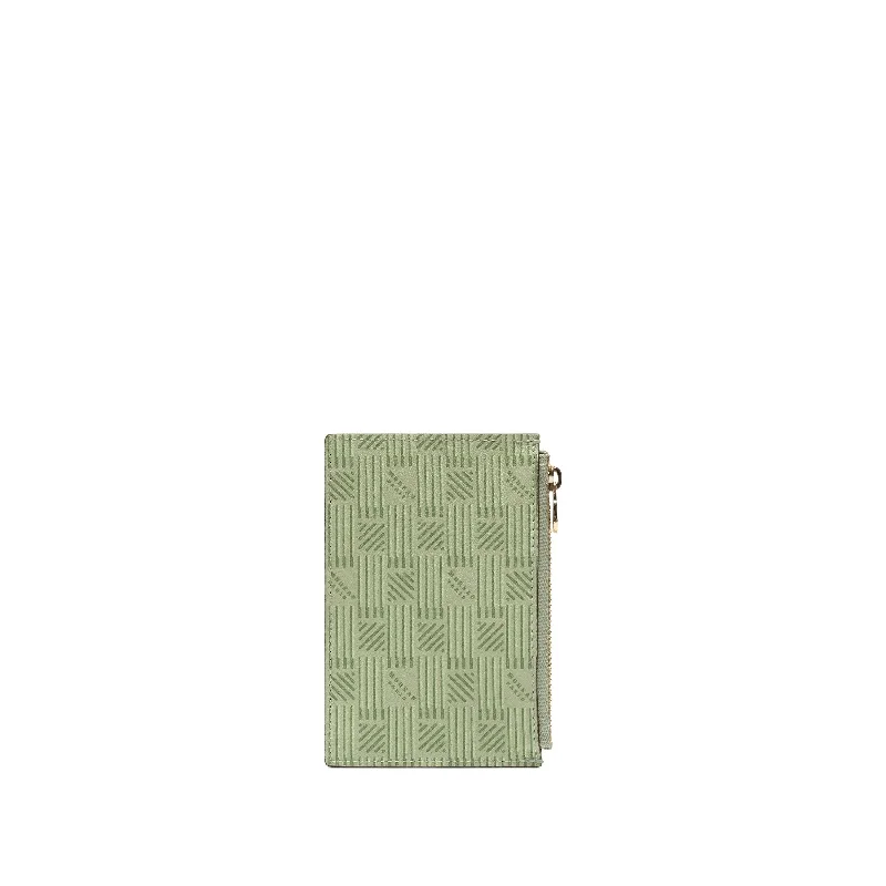 women's wallet with sleek zip-around design -3 Credit Card Holder with Zip in Mint