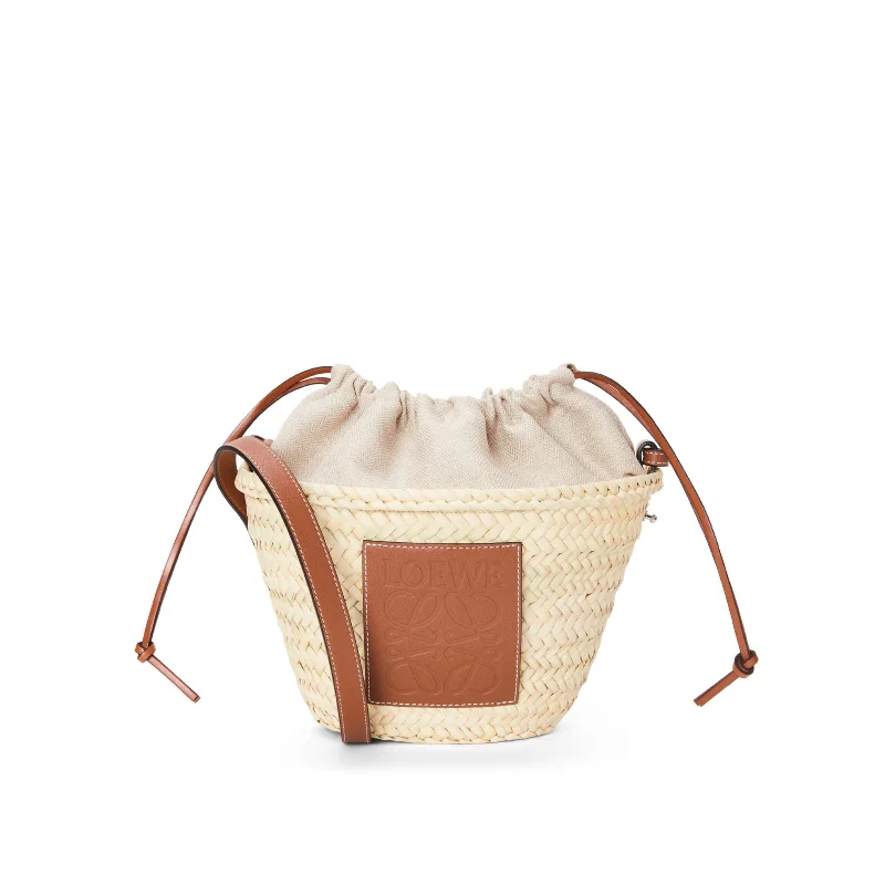 women's handbag with eye-catching design -Classic Drawstring Bucket in Natural/Tan