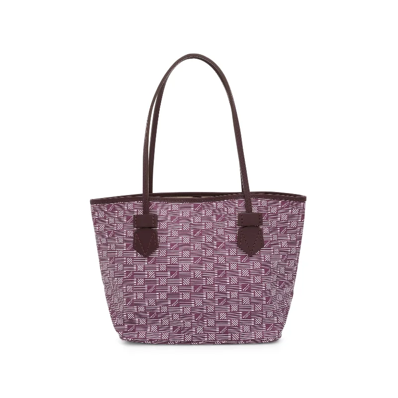 women's handbag with extra internal pockets -Saint Tropez Tote PM in Burgundy