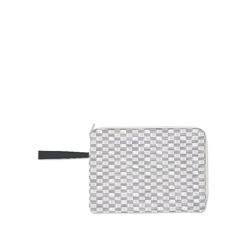 women's wallet with zippered compartment -Saint Tropez Portfolio in White