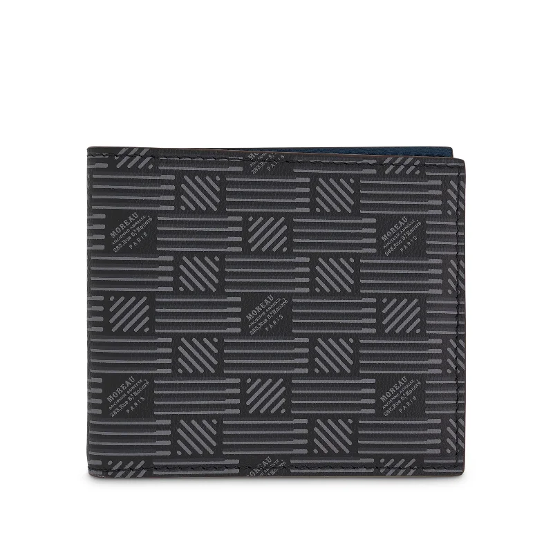 women's wallet with multi-card compartments -Bifold 6CC Wallet in Black