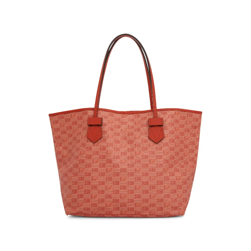 women's handbag with functional handle options -Saint Tropez Tote MM in Orange/Milk