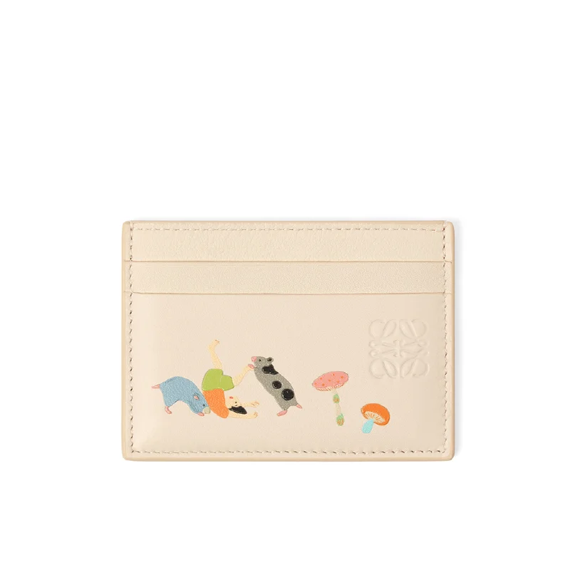 women's wallet with elegant envelope design -Hamster Plain Cardholder in Talc