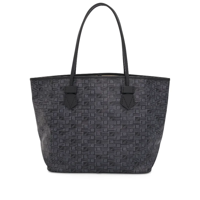 women's handbag with clear design details -Saint Tropez Tote MM in Black