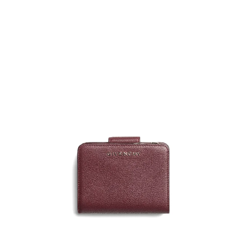 women's wallet with stylish interior -Pandora Compact Wallet in Oxblood