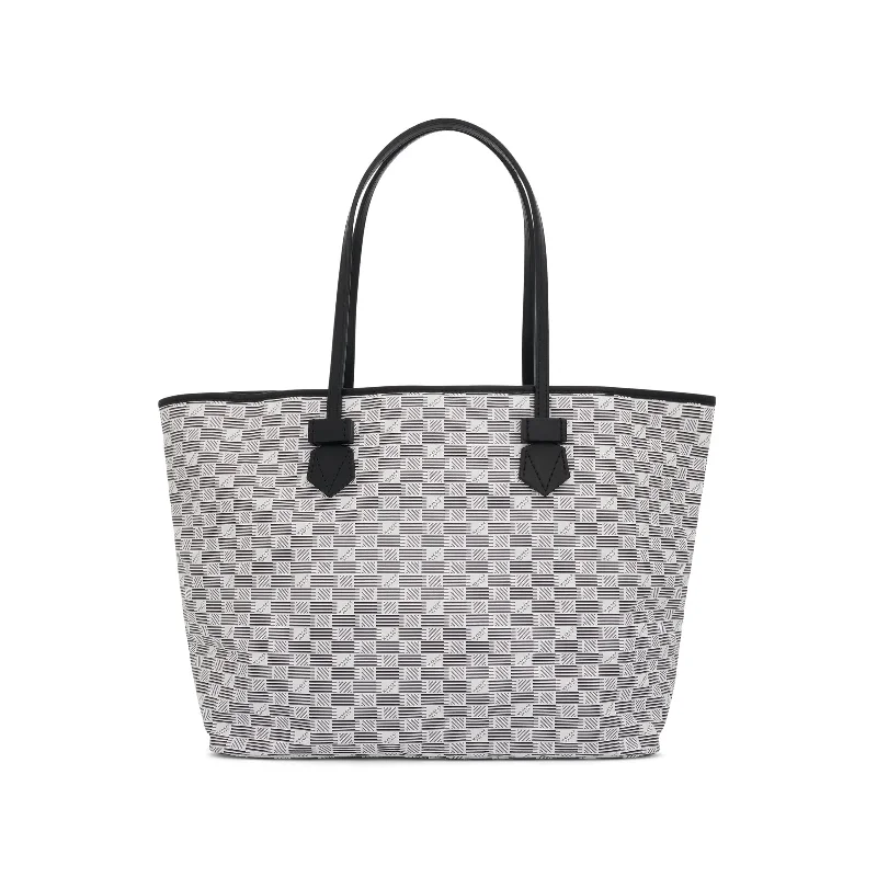 women's handbag with removable crossbody strap -Saint Tropez Tote GM in White/Milk