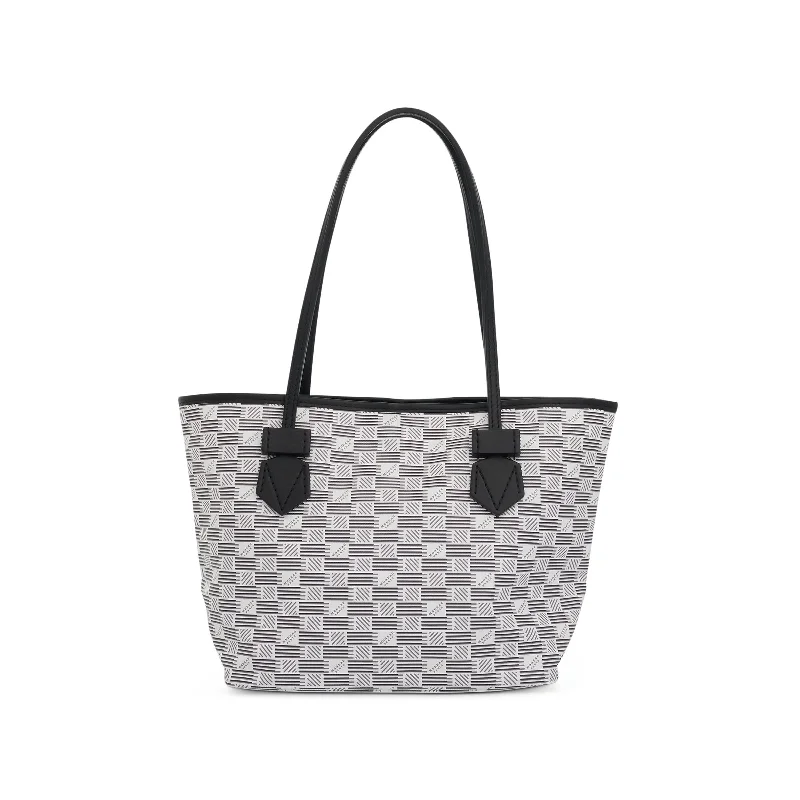 women's handbag with unique handle style -Saint Tropez Tote PM in White/Milk