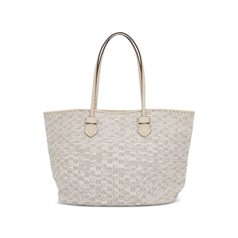 women's handbag with top fold closure -Saint Tropez Tote GM in Milk