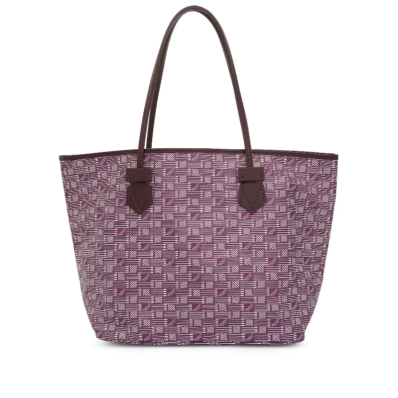 women's handbag with smooth leather texture -Saint Tropez Tote MM in Burgundy