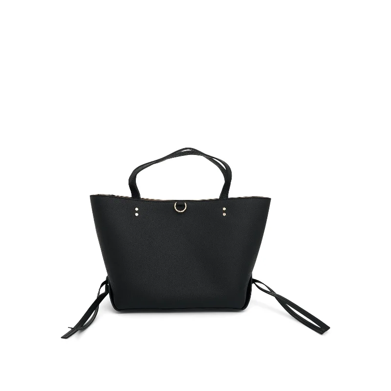 women's handbag with decorative detail -Sense Small East West Tote Bag in Black