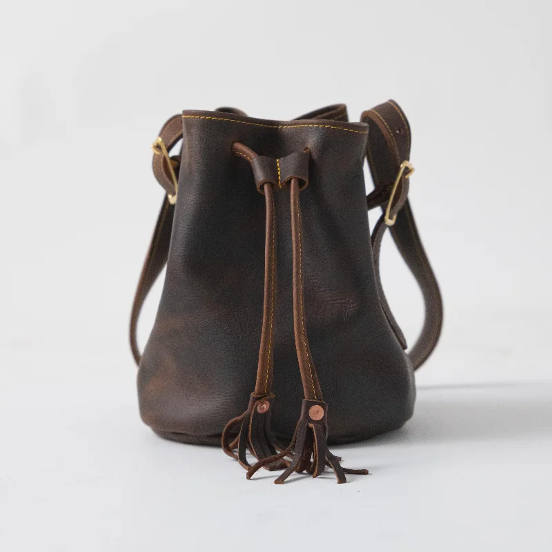 women's bucket bag with stylish edge -Brown Kodiak Bucket Bag