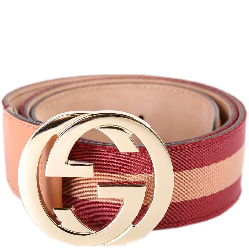 Interlocking GG Web Canvas Belt Size /