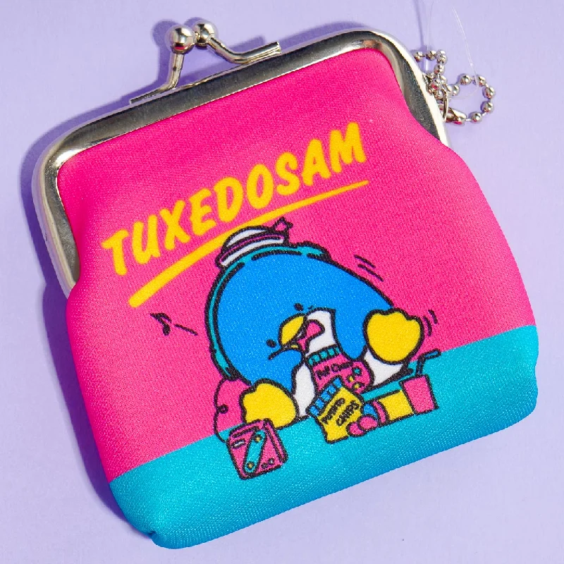 women's wallet with fancy stitching details -Tuxedosam Break Time Nostalgic Series Coin Purse