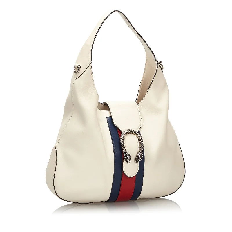 women's dumpling bag with sturdy base -Gucci Dionysus Web Leather Hobo