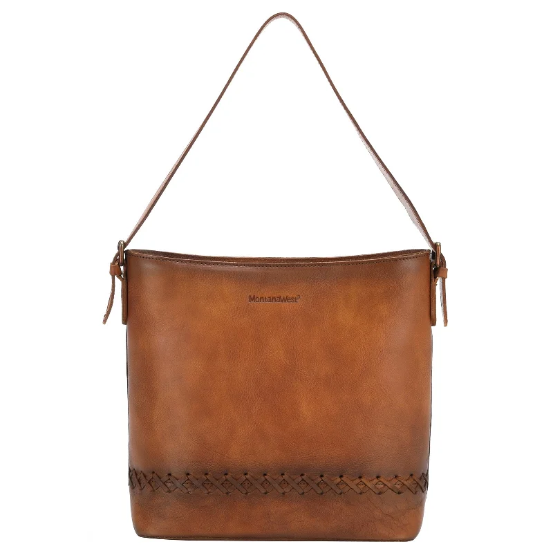 women's handbag with cool and casual look -MWG03-G9067 Montana West Genuine Leather Collection Concealed Carry Hobo