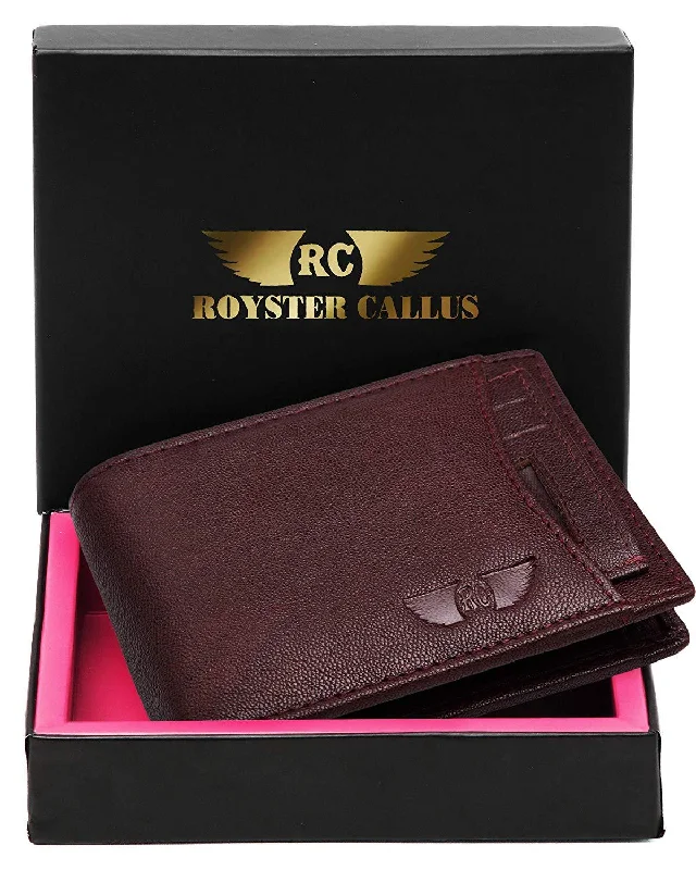 women's wallet with easy access -Royster Callus Maroon Men's Wallet