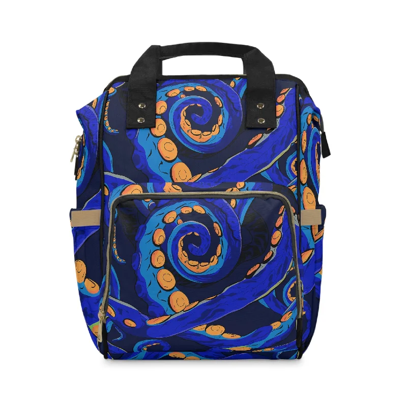 Multifunctional Diaper Backpack - Octopus Delight