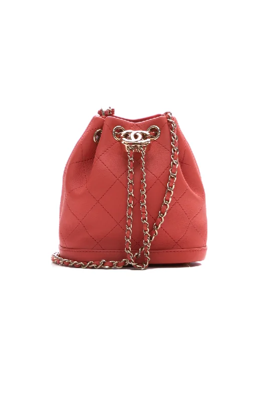 women's bucket bag for modern chic -Mini Drawstring CC Bucket Bag