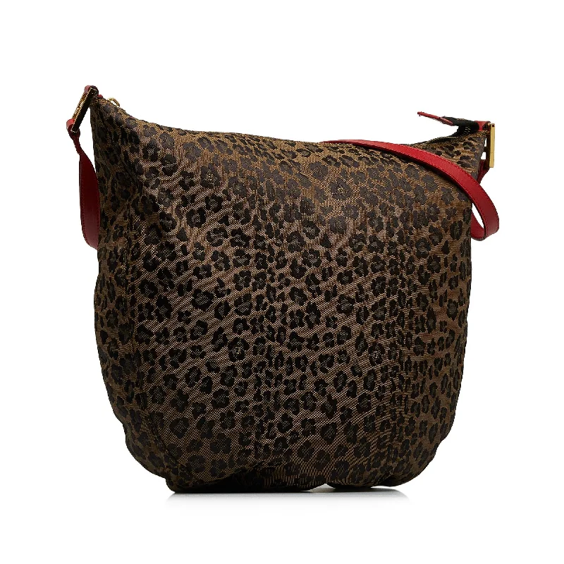 women's dumpling bag with fun design -Fendi Leopard Print Hobo (SHG-xuVedU)