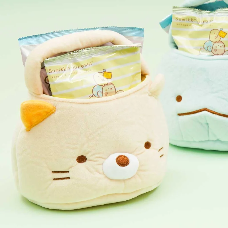 women's bucket bag with stylish patterns -Sumikko Gurashi Bucket Bag With Snacks & Candies