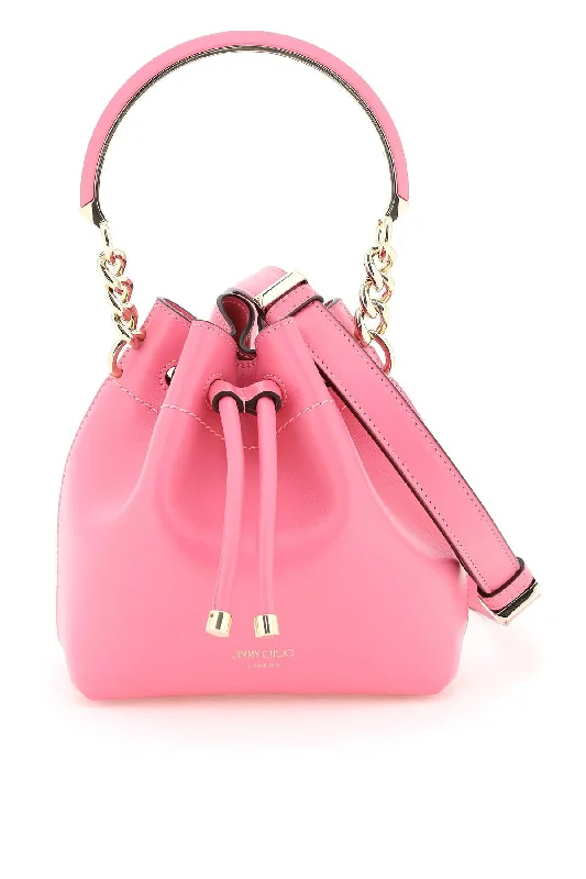 women's bucket bag for everyday elegance -Jimmy choo bon bon bucket bag