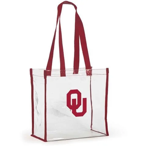 women's tote bag with oversized design -Clear OU Tote