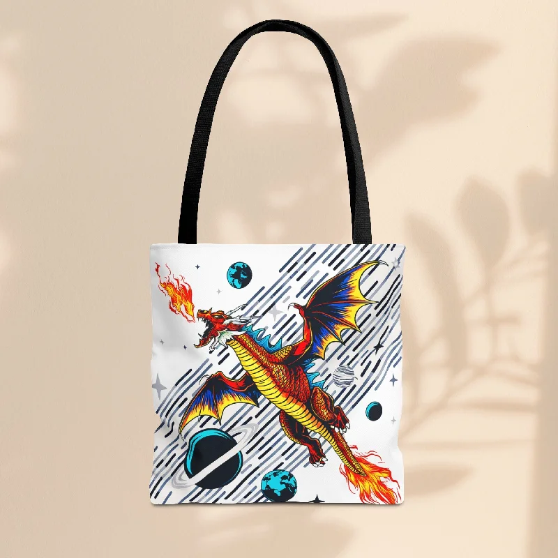 women's tote bag with elegant silhouette -Tote Bag  - Galaxy Dragon