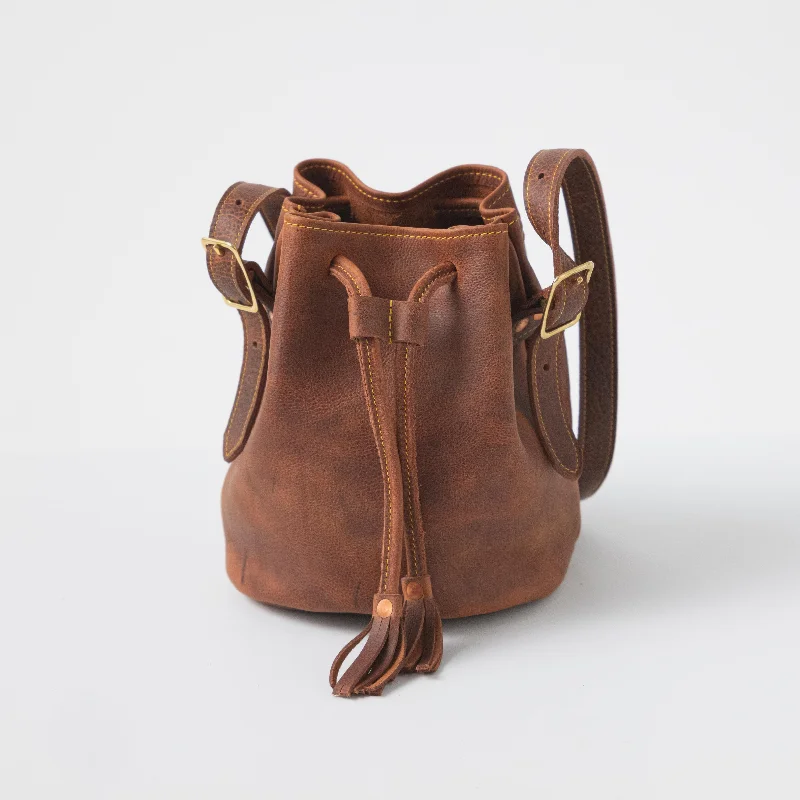 women's bucket bag for minimalist look -Tan Kodiak Bucket Bag