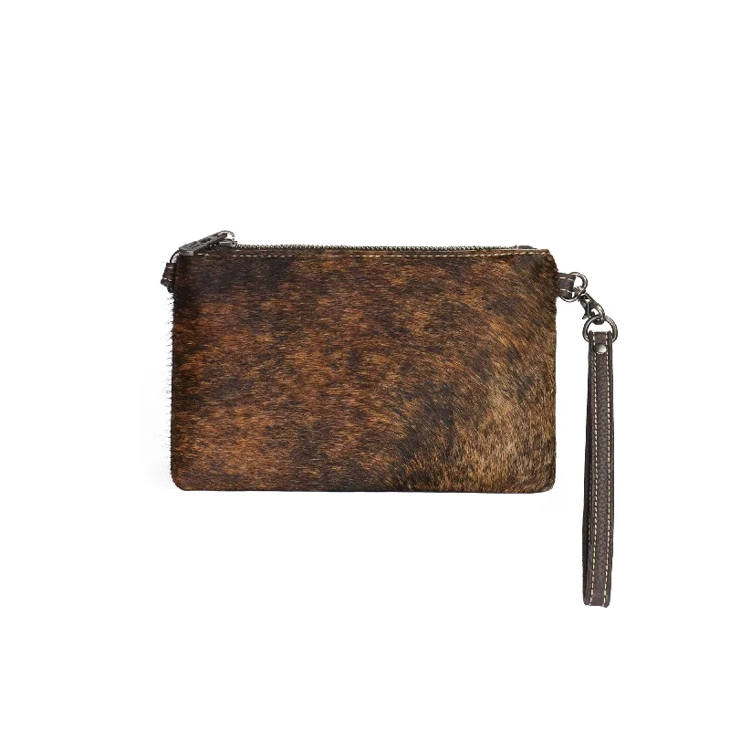 Ladies Crossbody Bag Compact Canvas -RLH-001 Montana West Hair-On Cowhide Leather Clutch/Crossbody