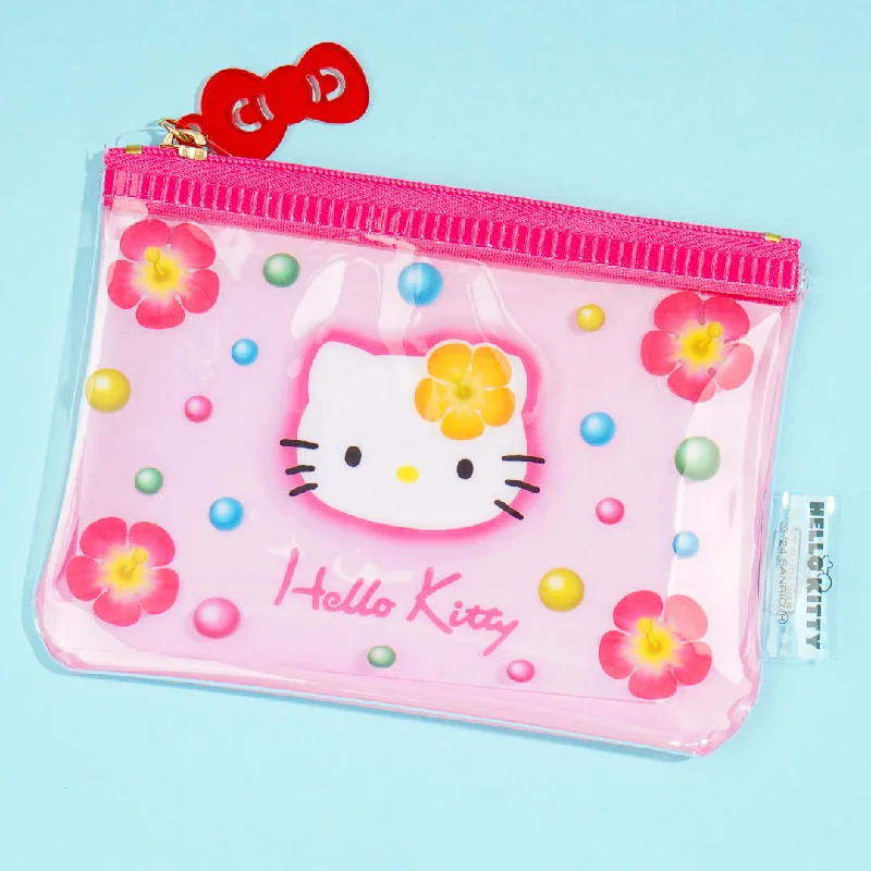 women's wallet with smooth finish -Hello Kitty Retro Flower Purse