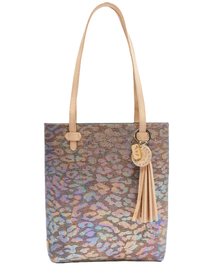 women's tote bag with zippered exterior pocket -CONSUELA IRIS EVERYDAY TOTE 3186