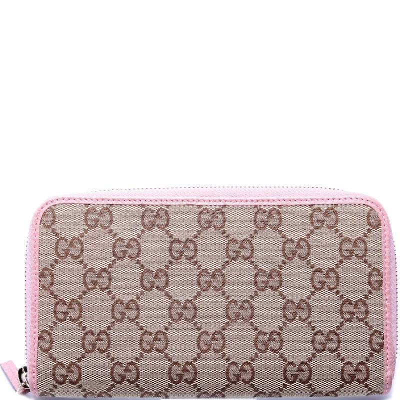 GG Canvas Zip Around Wallet