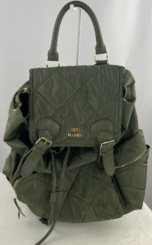 STEVE MADDEN Women's Olive Large Bsolly Travel Backpack Top Handle Bag