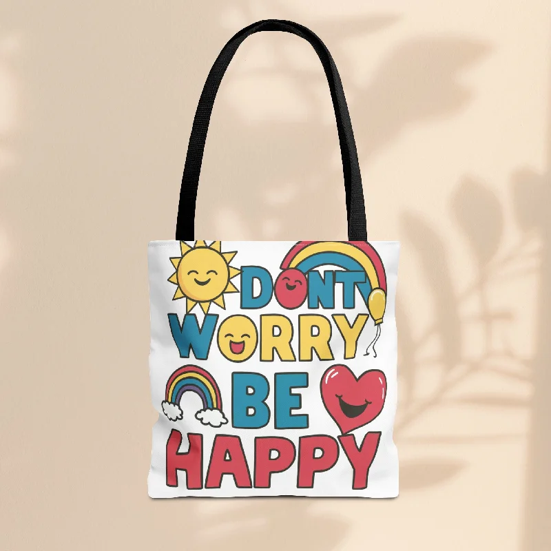 women's tote bag with classic style -Tote Bag  - Don't Worry Be Happy