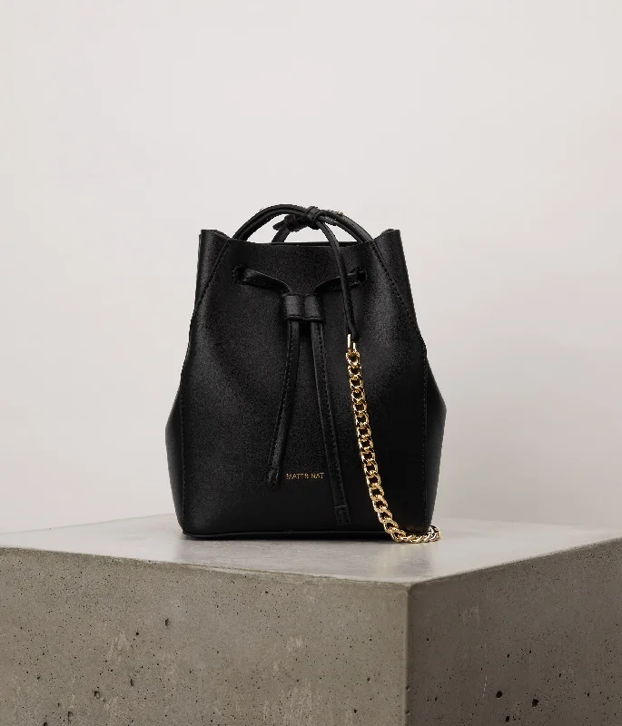 women's bucket bag with bold detailing -GRACE Vegan Bucket Bag - UPPEAL™