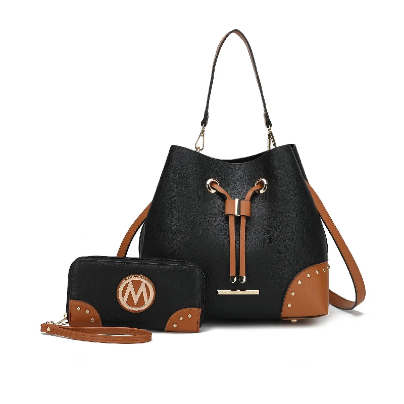 women's bucket bag for fashion-forward professionals -Candice Bucket Bag and Wallet Set