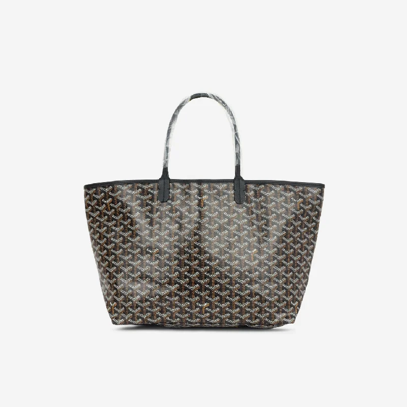 women's handbag with contemporary style -Goyard Goyard - Saint Louis PM - Black Goyardine Canvas SHW - 2022 - Unused