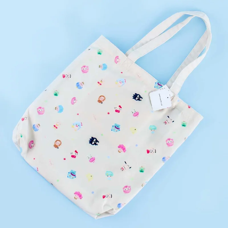 women's tote bag with metal rings -Sanrio Characters Tote Bag - Cream