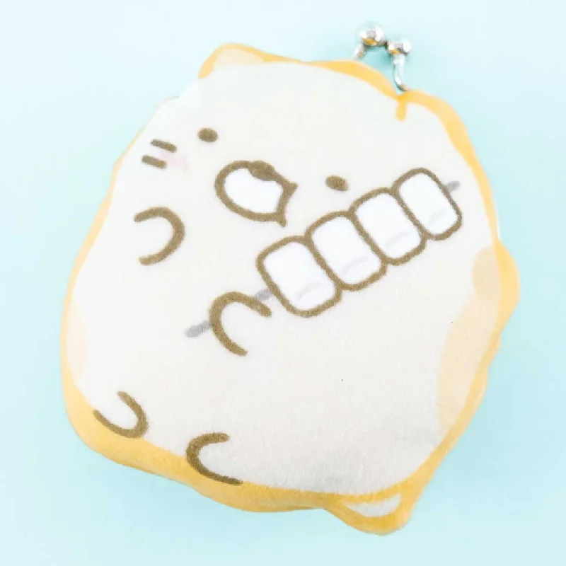 women's wallet with soft-touch leather -Sumikko Gurashi Clasp Coin Purse - Neko & Dango