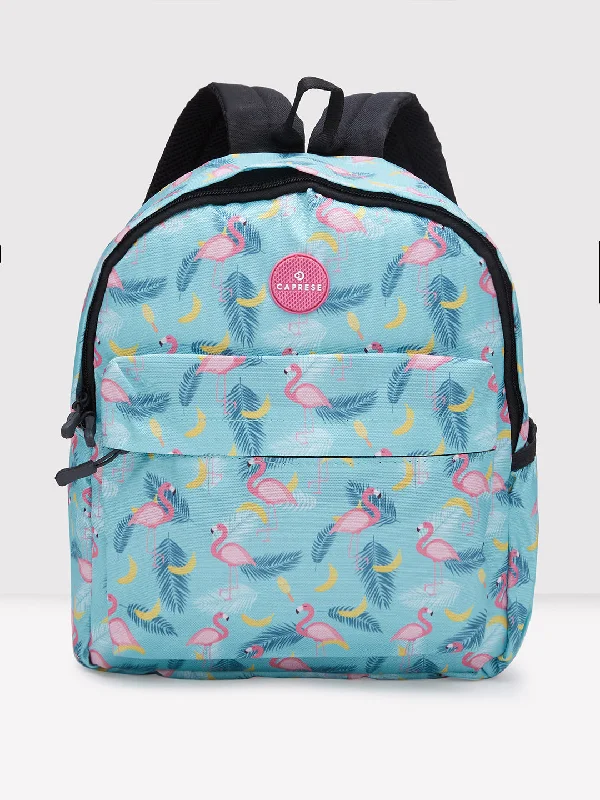 Caprese Flapper Backpack Medium Aqua Blue