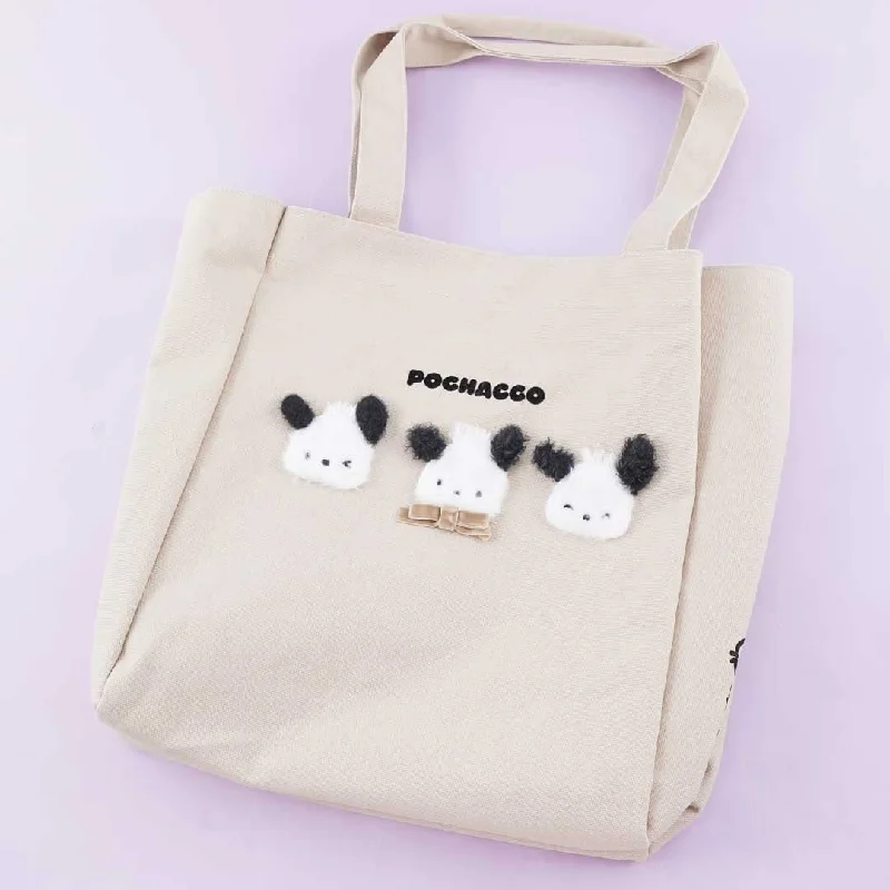 women's tote bag with smooth velvet finish -Pochacco Multifunctional Tote Bag