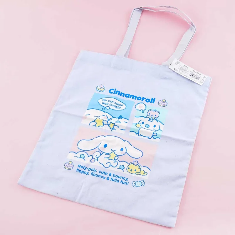 women's tote bag with chic gold zipper -Sanrio Characters Tote Bag - Cinnamoroll