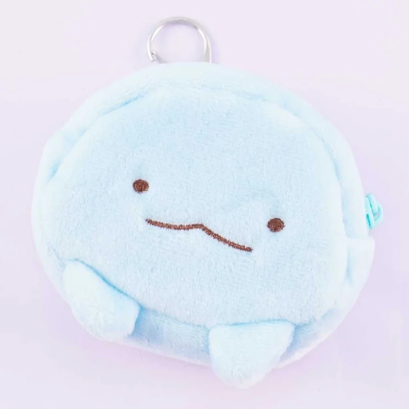 women's wallet with compact folding closure -Sumikko Gurashi Fluffy Round Face Coin Purse - Tokage