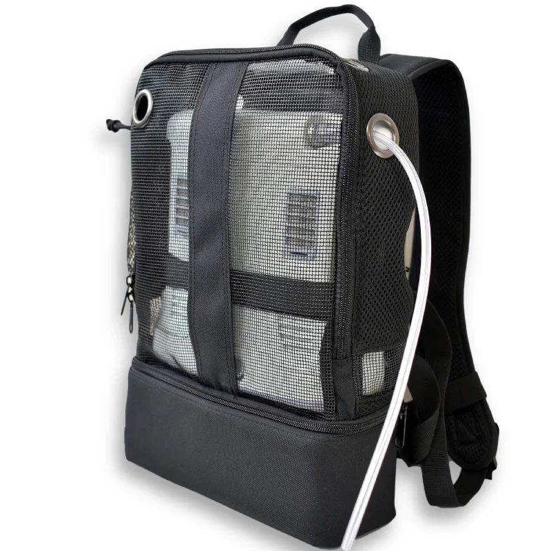 REFURBISHED o2totes Universal Mesh Backpack w/Storage - Black