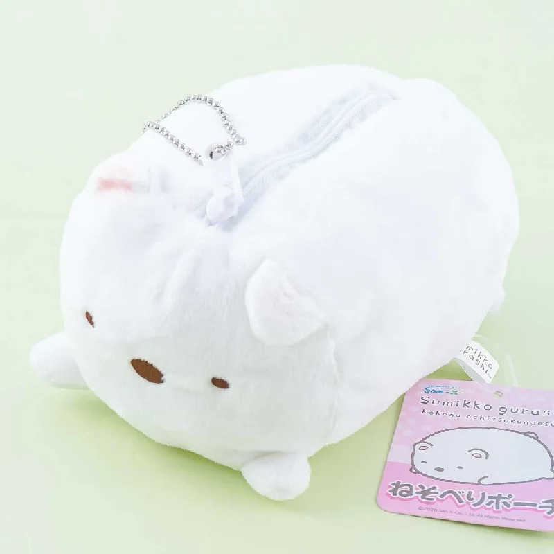 women's wallet with checkered pattern -Sumikko Gurashi Resting Plushie Coin Purse - Shirokuma