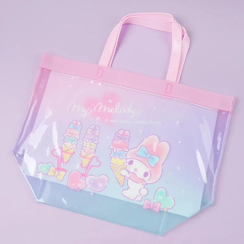 women's tote bag with fashion-forward materials -My Melody Ice Cream Time Pool Tote Bag