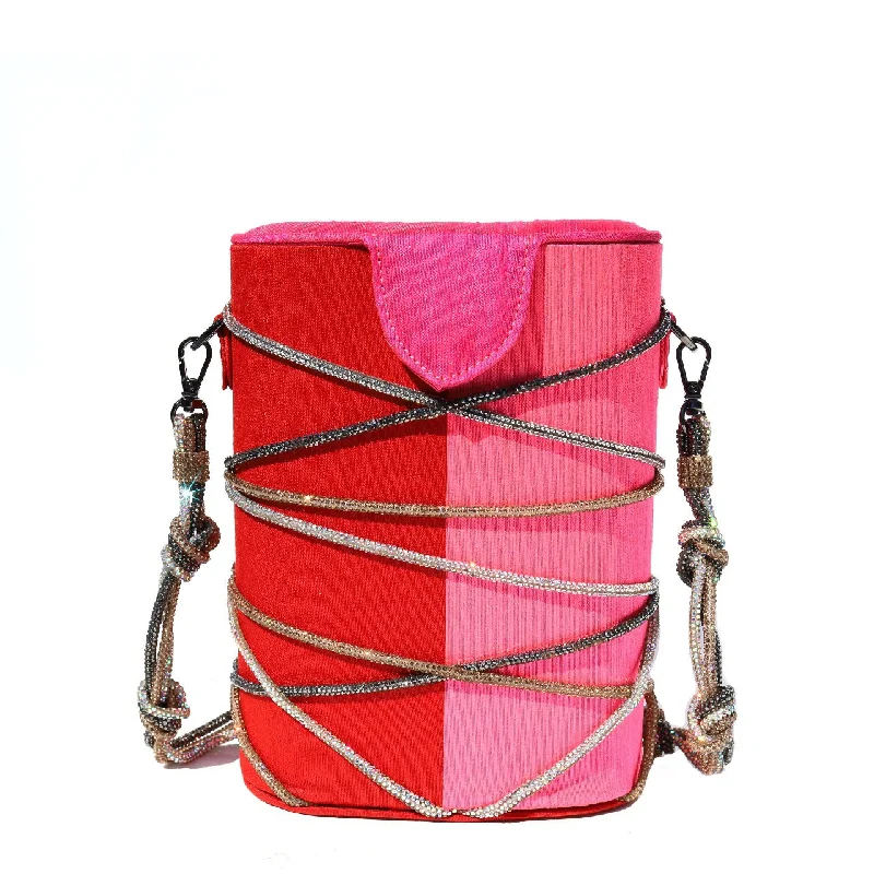 women's bucket bag with chic look -Gulaab Knotty Bucket Bag