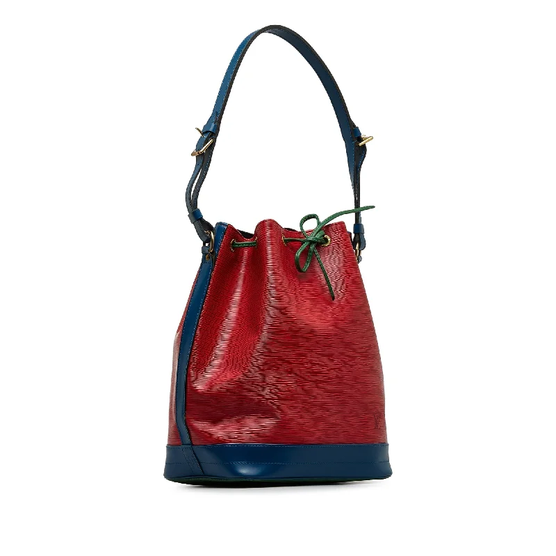 women's bucket bag for weekend trips -LOUIS VUITTON Epi Tricolor Noe GM Bucket Bag