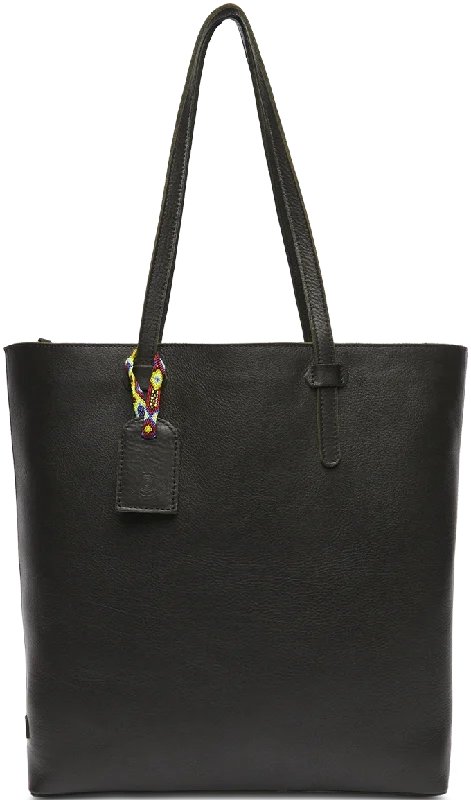 women's tote bag with handwoven details -CONSUELA EVIE SHOPPER TOTE 3762