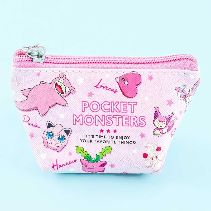 women's wallet with multiple compartments -Pokémon Pink Monsters Coin Purse